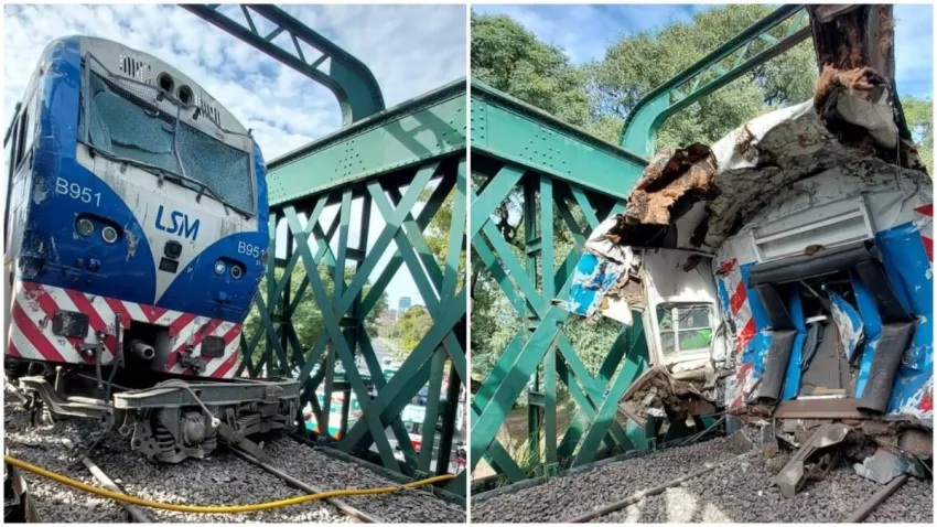 Impactante choque de trenes y descarrilamiento en Palermo: casi 100 pasajeros heridos
