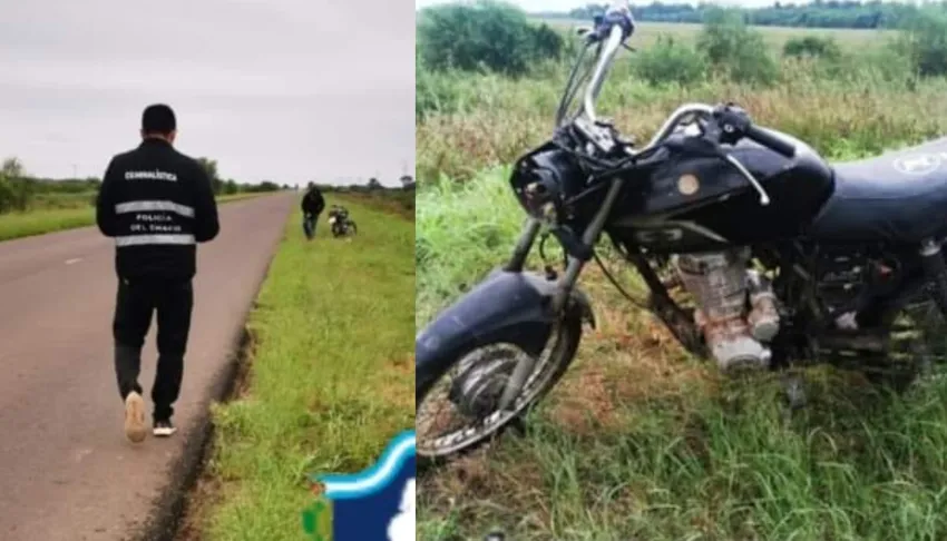 Terrible accidente en Ruta 6: un hombre se cayó de una motocicleta y luego fue arrollado por un auto