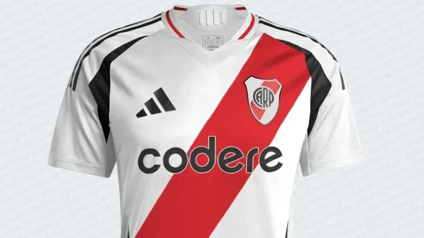 Se filtró el diseño de lo que sería la nueva camiseta de River con detalles negros