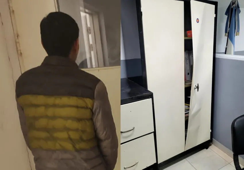 Pampa del Indio: se llevó una bolsa llena de elementos robados de la Municipalidad y fue detenido