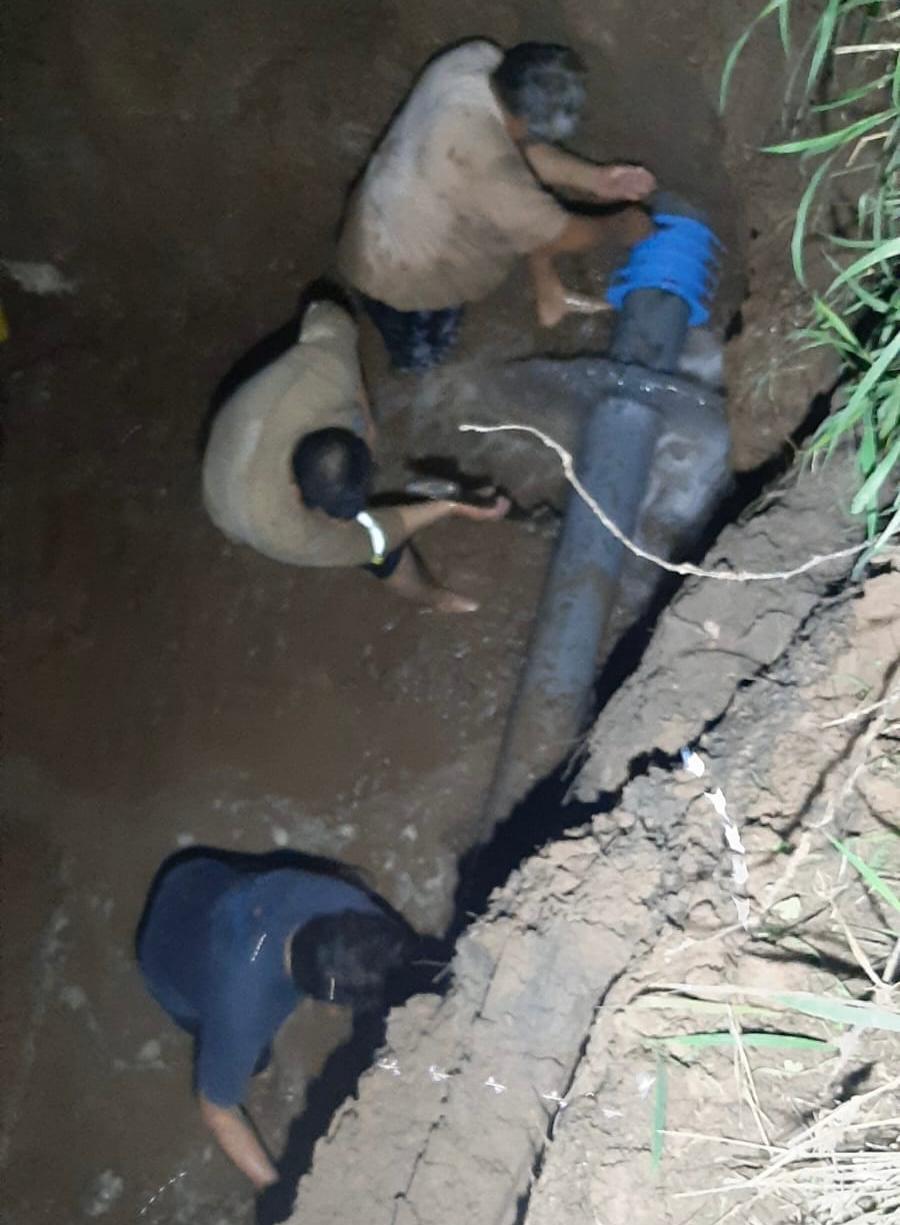 SAMEEP reparó el acueducto Loro Blanco y se normalizó el servicio a Pampa del Infierno