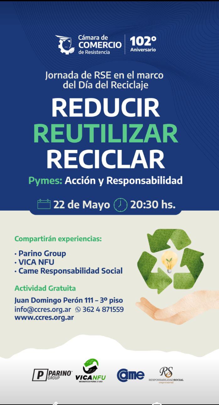 «Día del Reciclaje: invitan a la Jornada «Pymes: Acción y Responsabilidad»