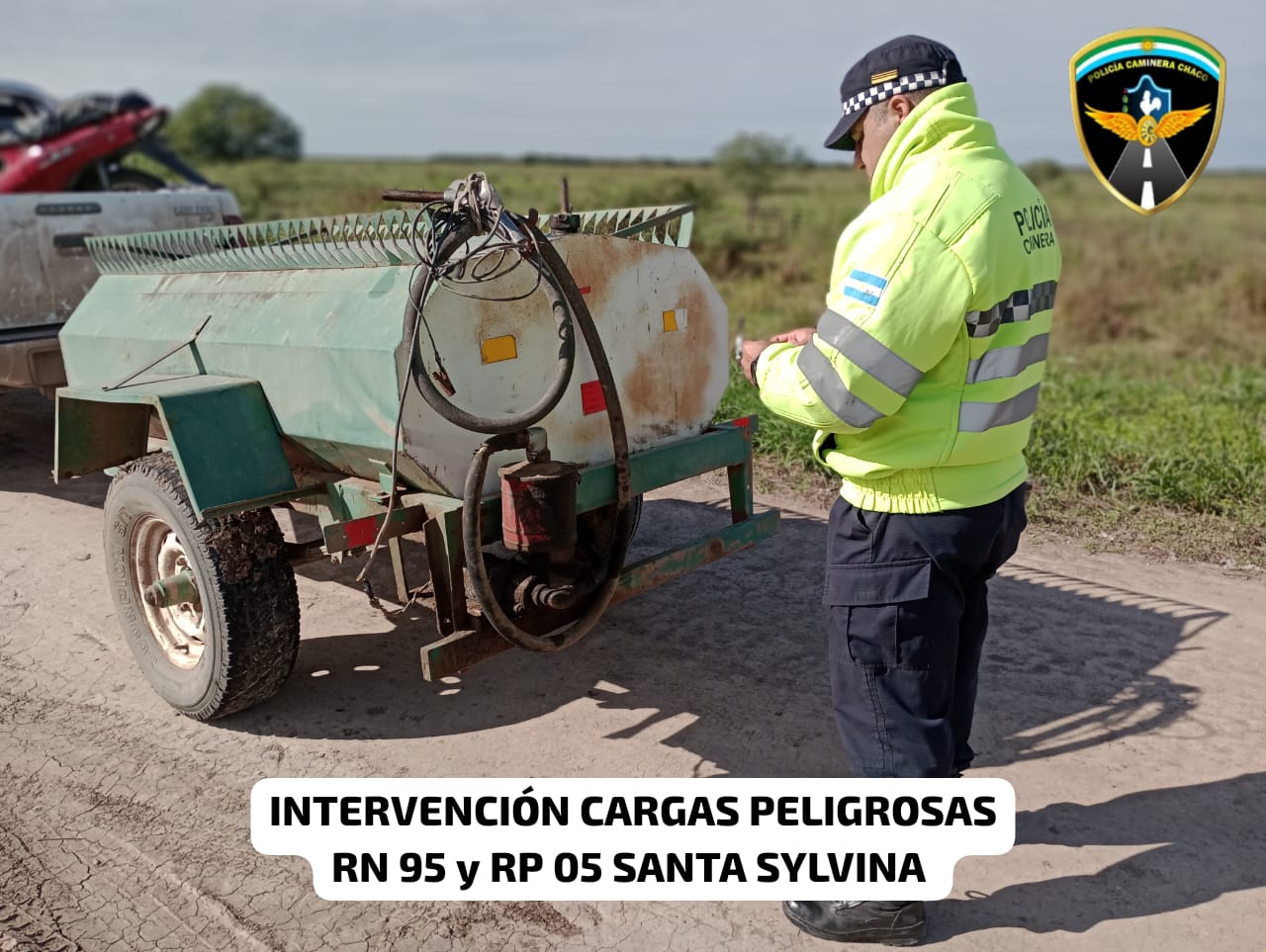 Santa Sylvina: Policía Caminera intervino dos cargas por no contar con las documentaciones exigibles