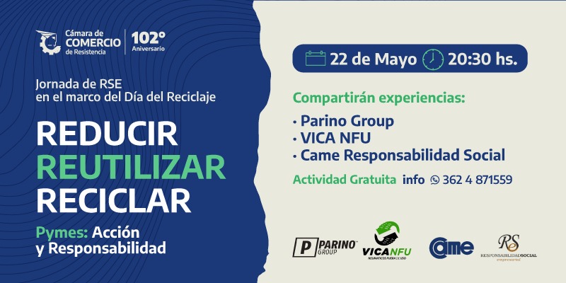 Día del Reciclaje: invitan a la Jornada «Pymes: Acción y Responsabilidad»