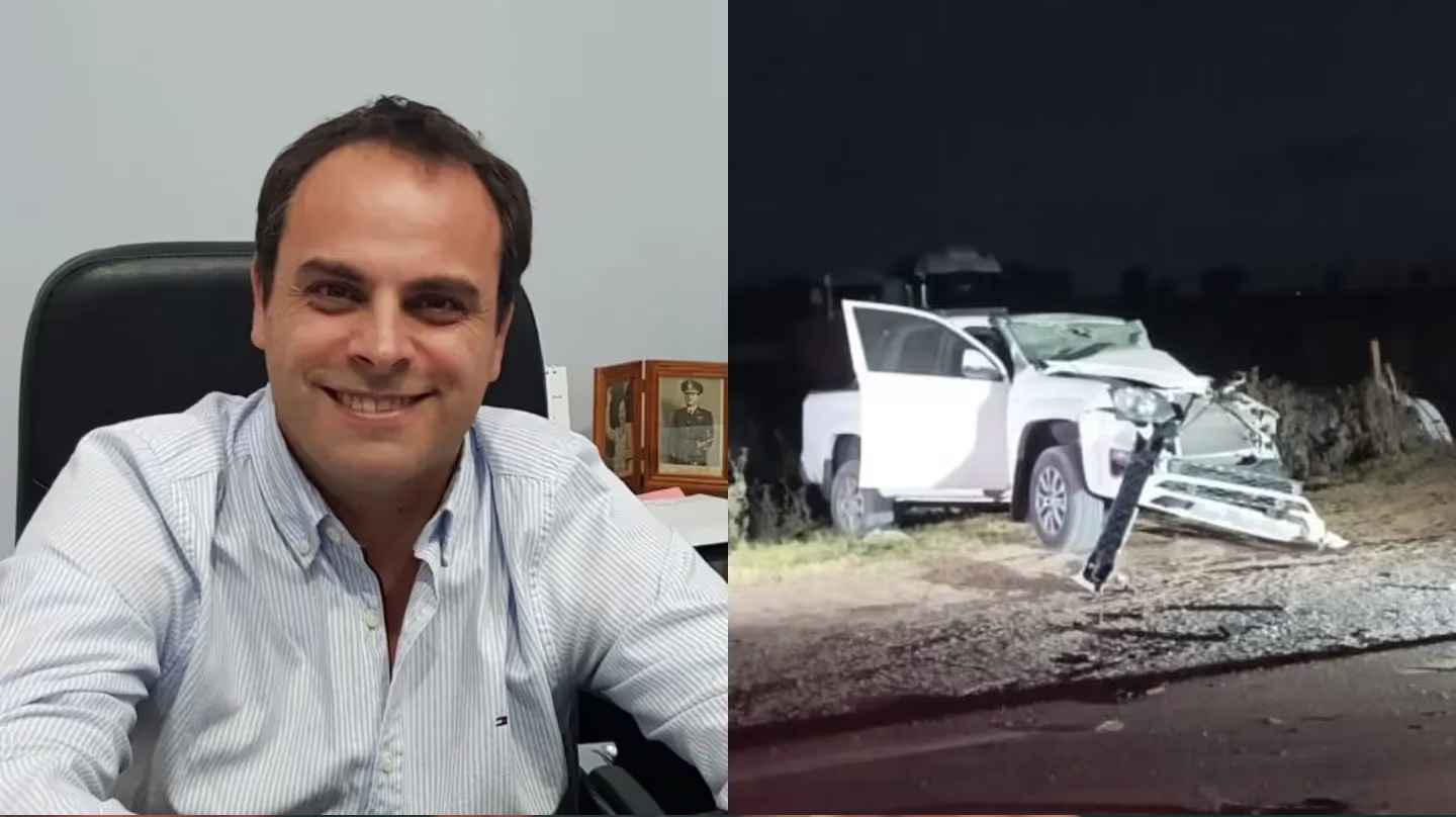 El intendente de General Pinto sufrió un brutal accidente en la ruta y está grave