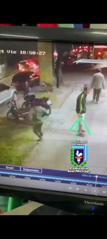 Las cámaras de seguridad lograron identificar a un ladrón de motos