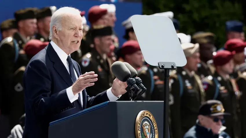 En el aniversario del Día D, Joe Biden lanzó una fuerte advertencia sobre Rusia
