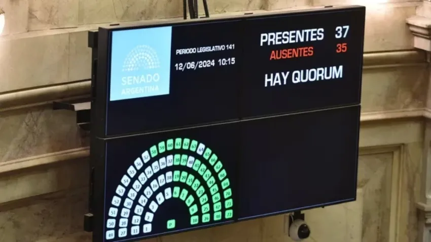 Los 37 legisladores que permitieron el quorum para el tratamiento de la Ley Bases en el Senado