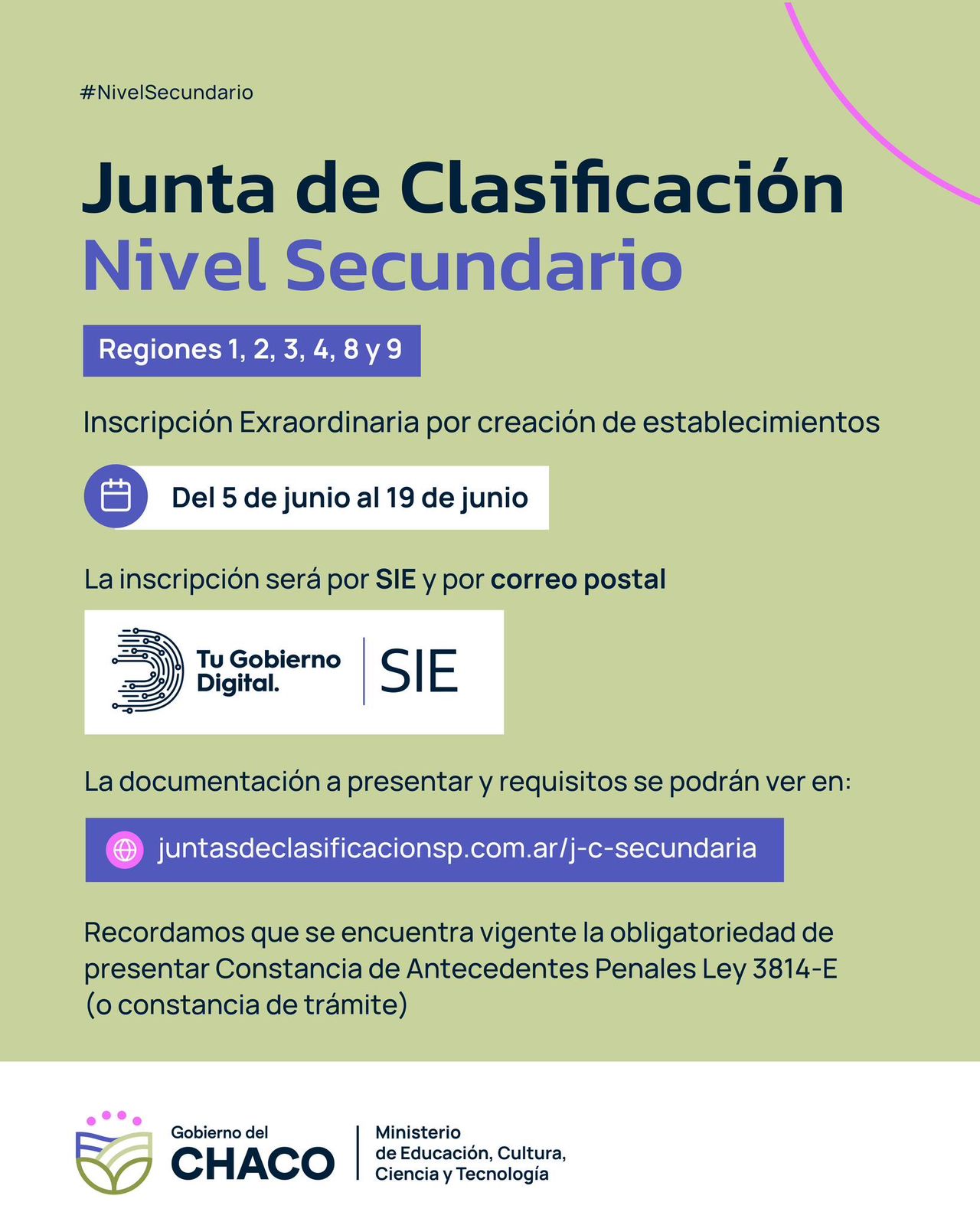 Nivel Secundario: abre inscripción docente por creación establecimientos educativos
