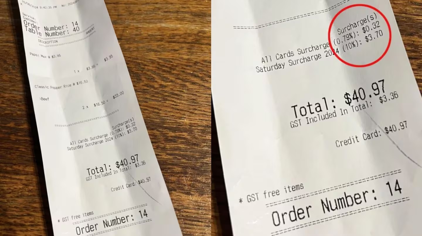Un hombre estalló de bronca en un restaurante al ver un insólito recargo en su ticket: “Me siento estafado”