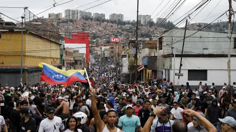 Venezuela: dos muertos, 46 detenidos y varios heridos durante las protestas contra Nicolás Maduro