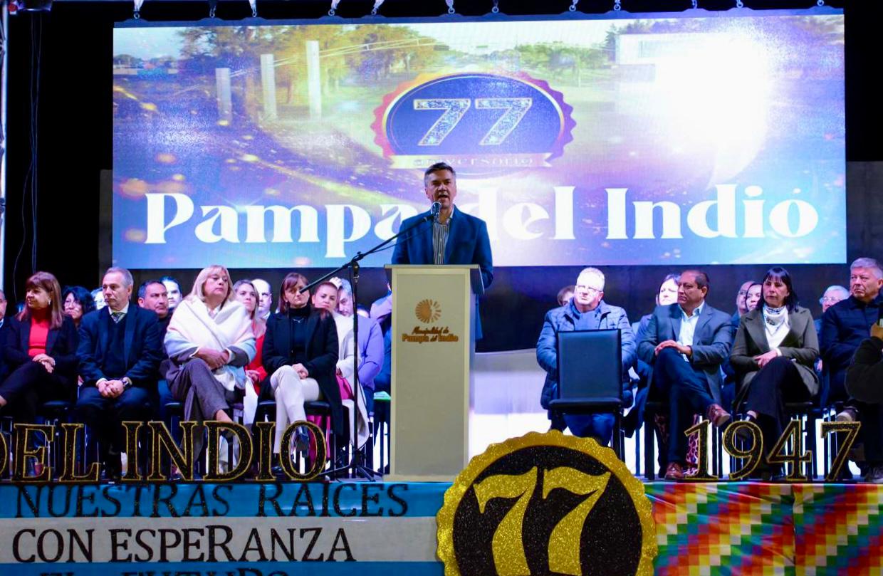 Pampa del Indio celebró sus 77 años con nuevas obras