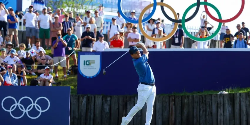 Gran debut del chaqueño Emiliano Grillo en el golf olímpico: terminó tercero en la primera vuelta