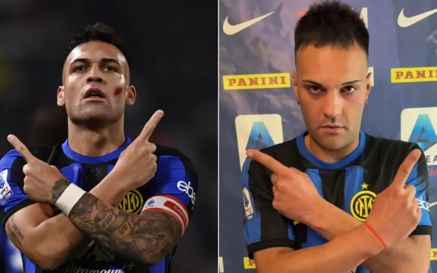 Un italiano imita a Lautaro Martínez, cobra 300 euros por sus videos y causa furor en redes sociales