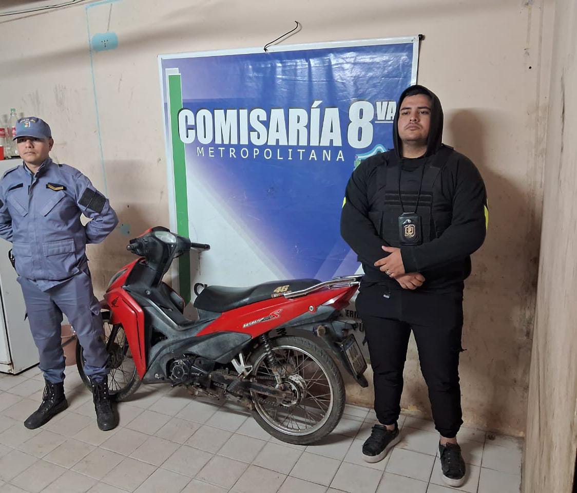 Resistencia: Huía con una moto robada y al ver a la policía la abandonó