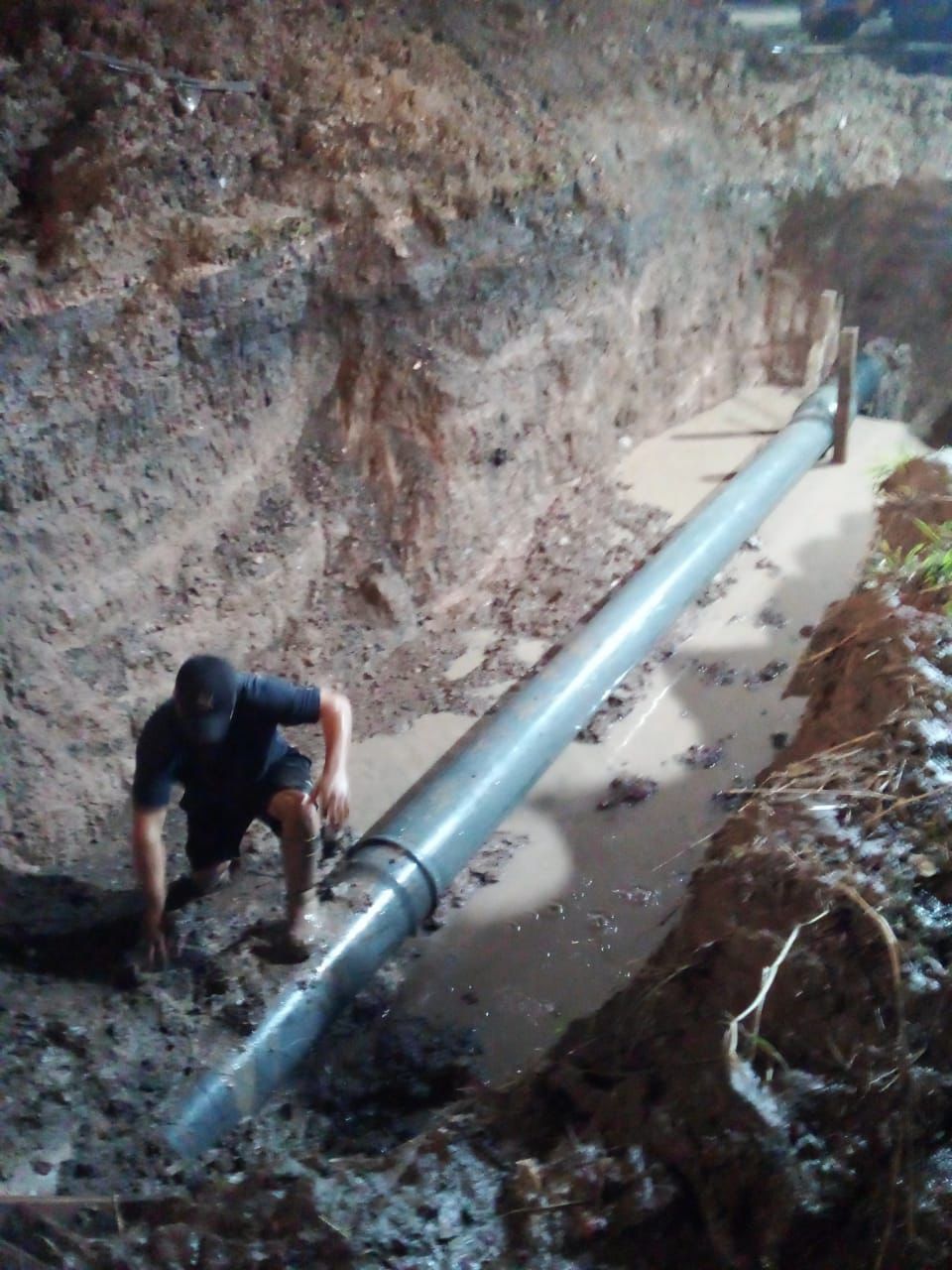 Se reparó cañería perteneciente al anillado sur de Resistencia