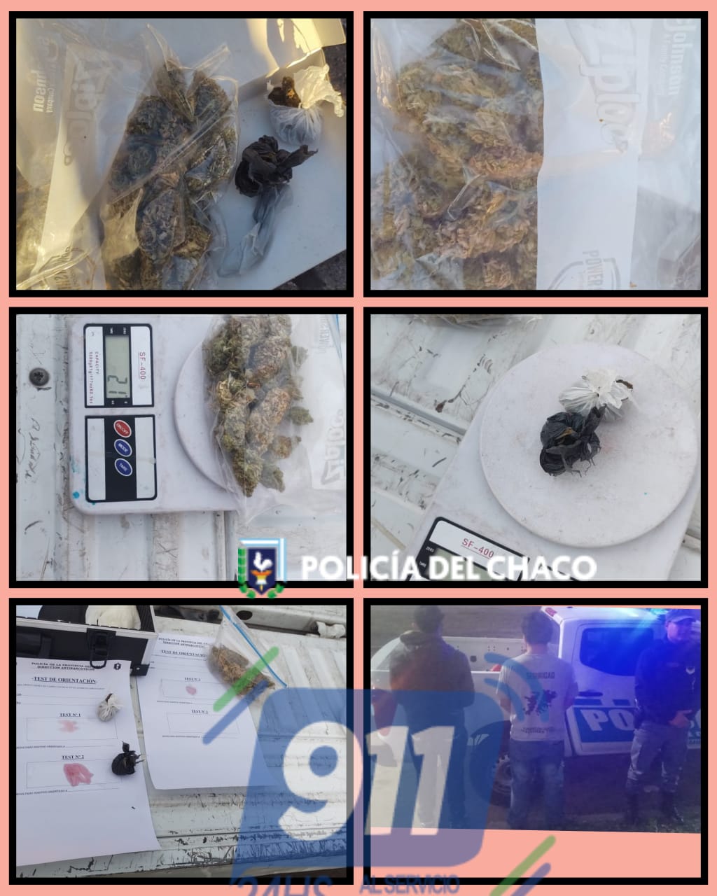 Comercializaban estupefacientes en la via pública: terminaron demorados