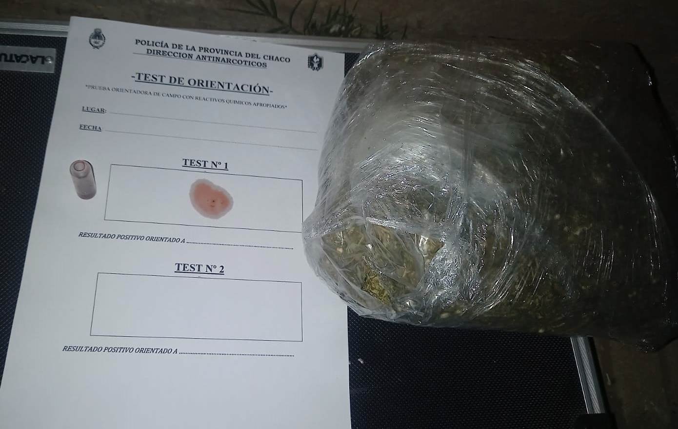 Lo detuvieron con un kilo de marihuana