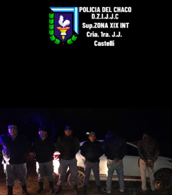 Castelli: robaron un auto y escapaban por la ruta, pero fueron capturados en un operativo cerrojo