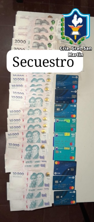 San Martín: demoraron a tres mujeres por tener nueve tarjetas de débito de distintas personas