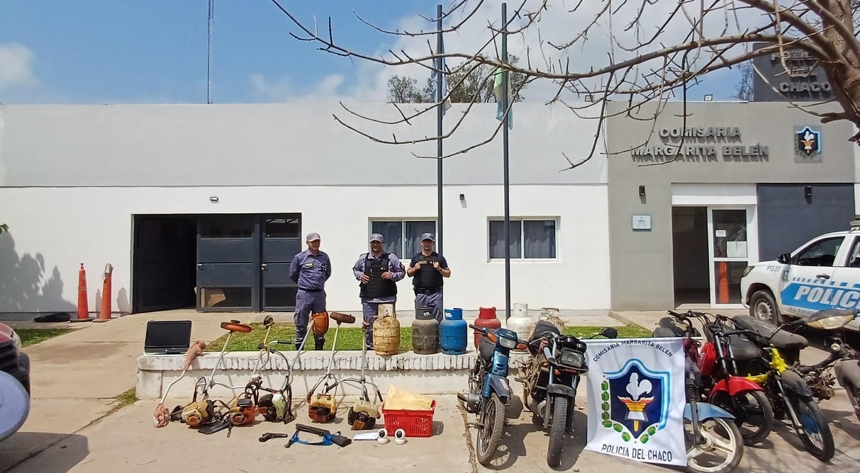 Margarita belén: En un allanamiento secuestraron mas de 3 millones de pesos, estupefacientes, celulares y varios elementos más