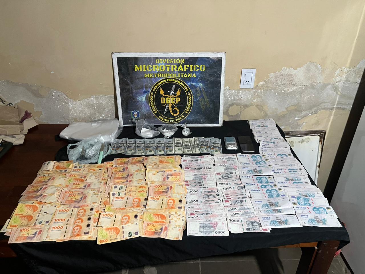 Secuestran drogas y más de un millón de pesos en Resistencia