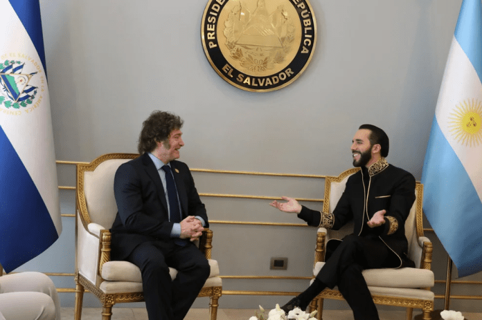 Milei recibirá a Nayib Bukele en la Casa Rosada y busca fortalecer los acuerdos sobre seguridad