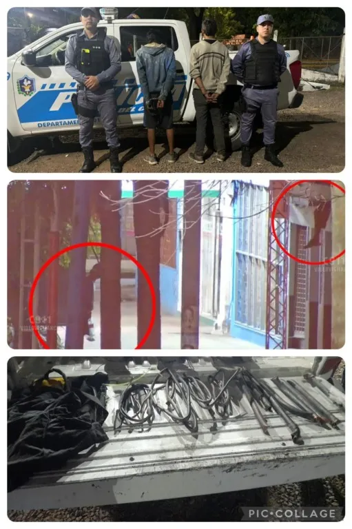 Robaban caños de aires acondicionados, pero cayeron por el sistema de videovigilancia