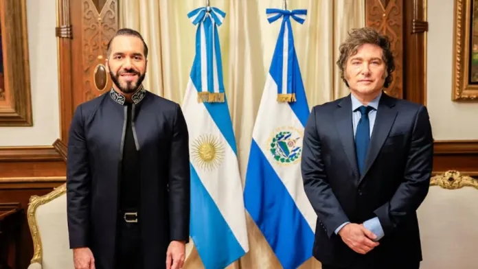 Milei recibió a Bukele en la Casa Rosada: «Vamos a lograr cosas muy buenas»