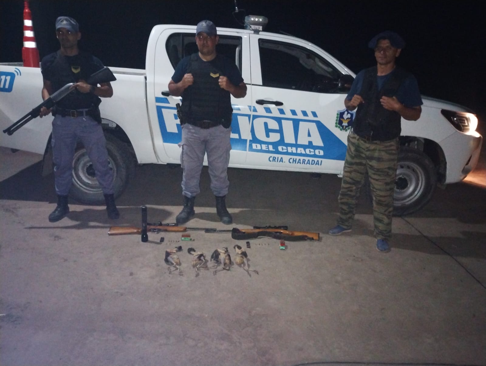 Charadai: Secuestran armas de fuego y animales faenados