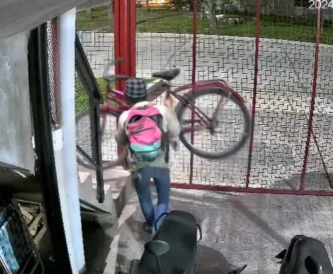 Robó una bici pero quedó escrachado por las cámaras de seguridad: lo detuvieron