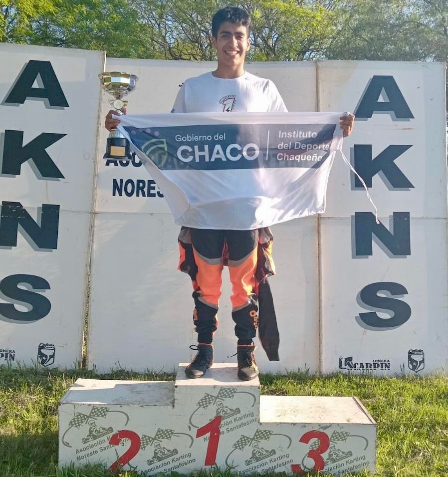 El chaqueño Gonzalo Galeano se coronó campeón del Karting de Santa Fe