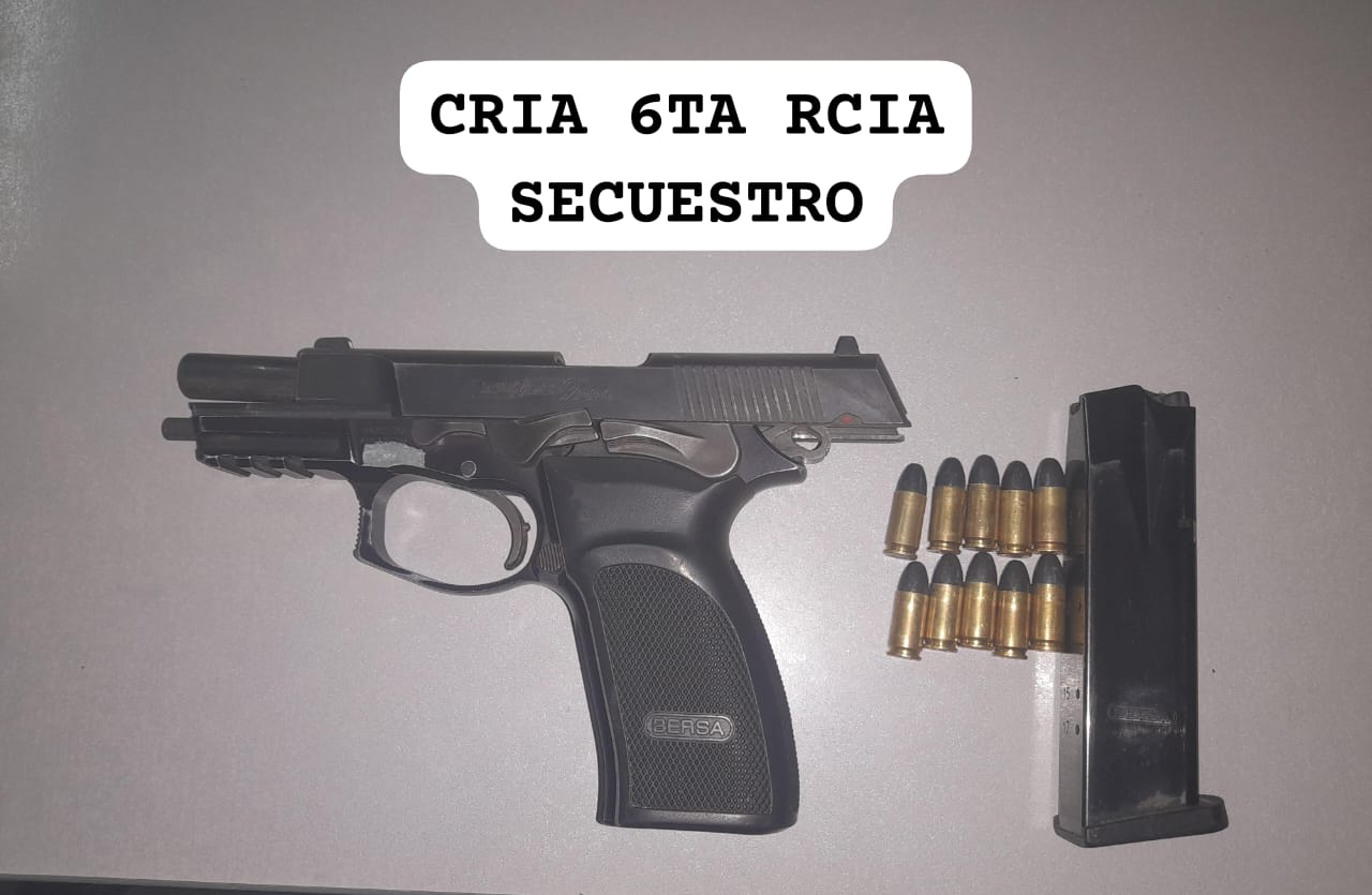 Resistencia: Secuestran arma de fuego en la zona sur