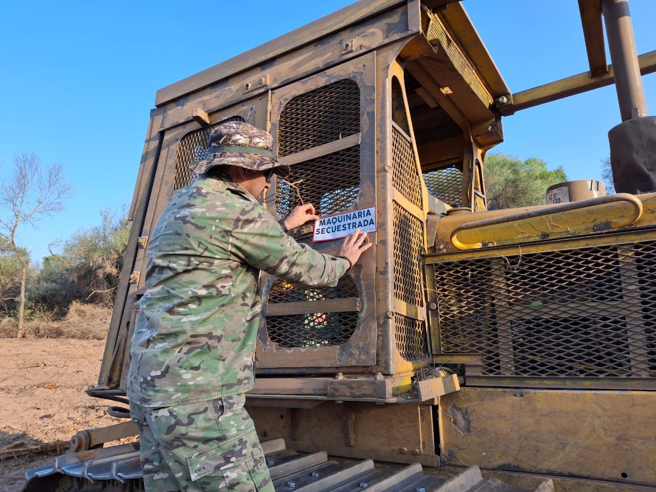 La Dirección de Bosques de la provincia continúa secuestrando topadoras