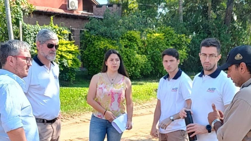 Inspección de Obras de Cloacas en Paso de la Patria