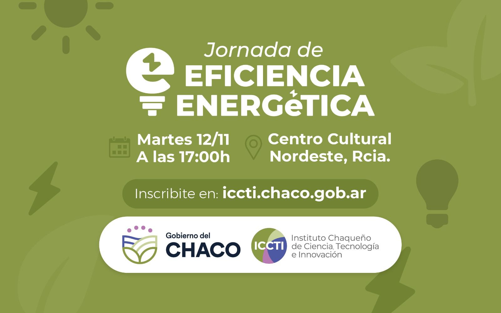El Gobierno Provincial invita a una charla sobre Eficiencia Energética para Industrias y Empresas