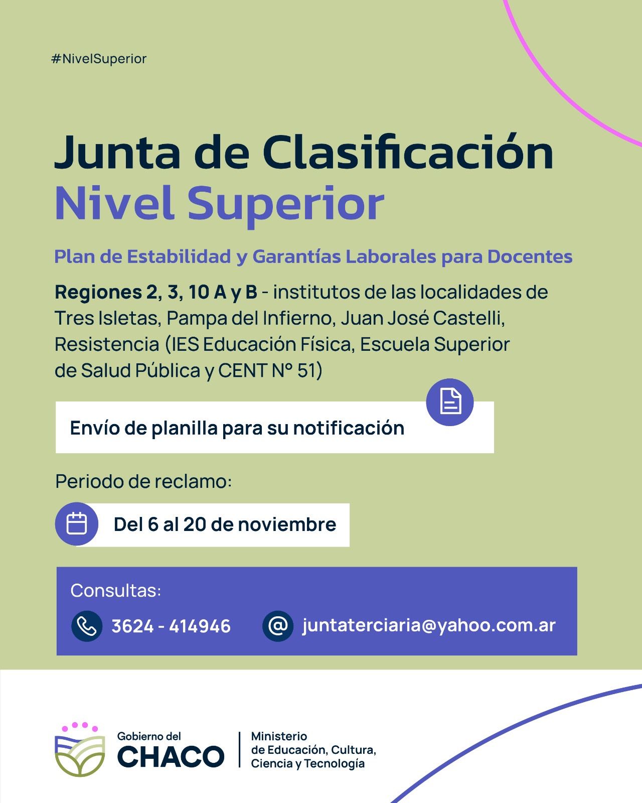 Plan de estabilidad Laboral Docente:  nuevas regionales reciben planilla  de Junta de Nivel Superior