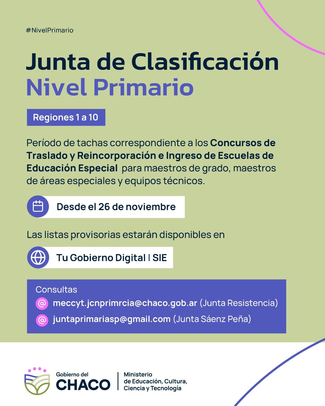 Nivel Primario: abre periodo de tachas para Concursos de Educación Especial
