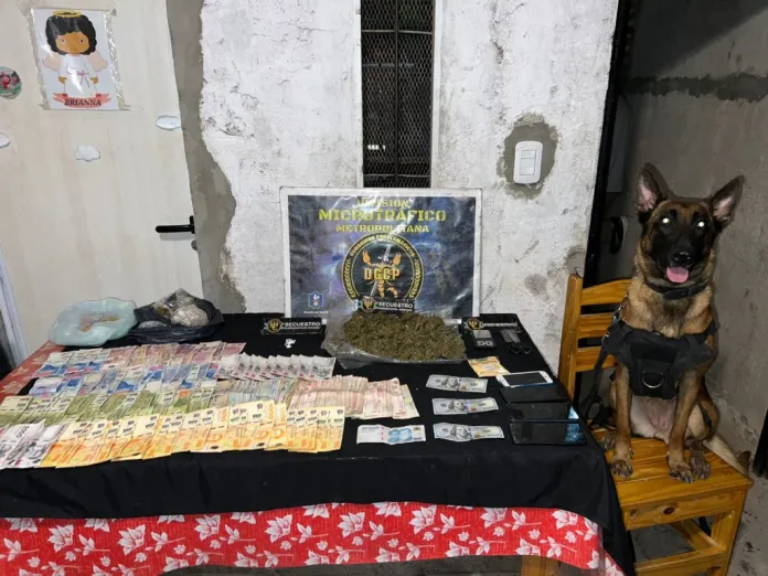 Tras allanamiento, secuestran droga, dólares y detienen a una joven de 20 años