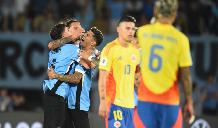 Eliminatorias Sudamericanas: Uruguay lo dio vuelta y derrotó a Colombia 3 a 2