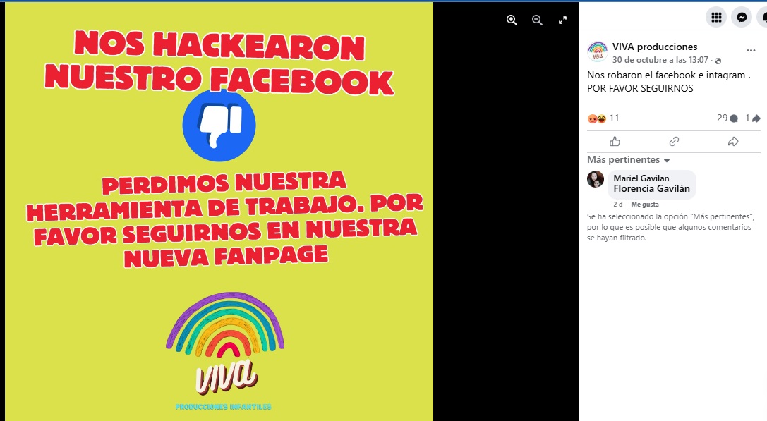 Fueron al teatro y se encontraron con que nada era lo que decian, y hasta el mensaje de Hackeo es sospechoso