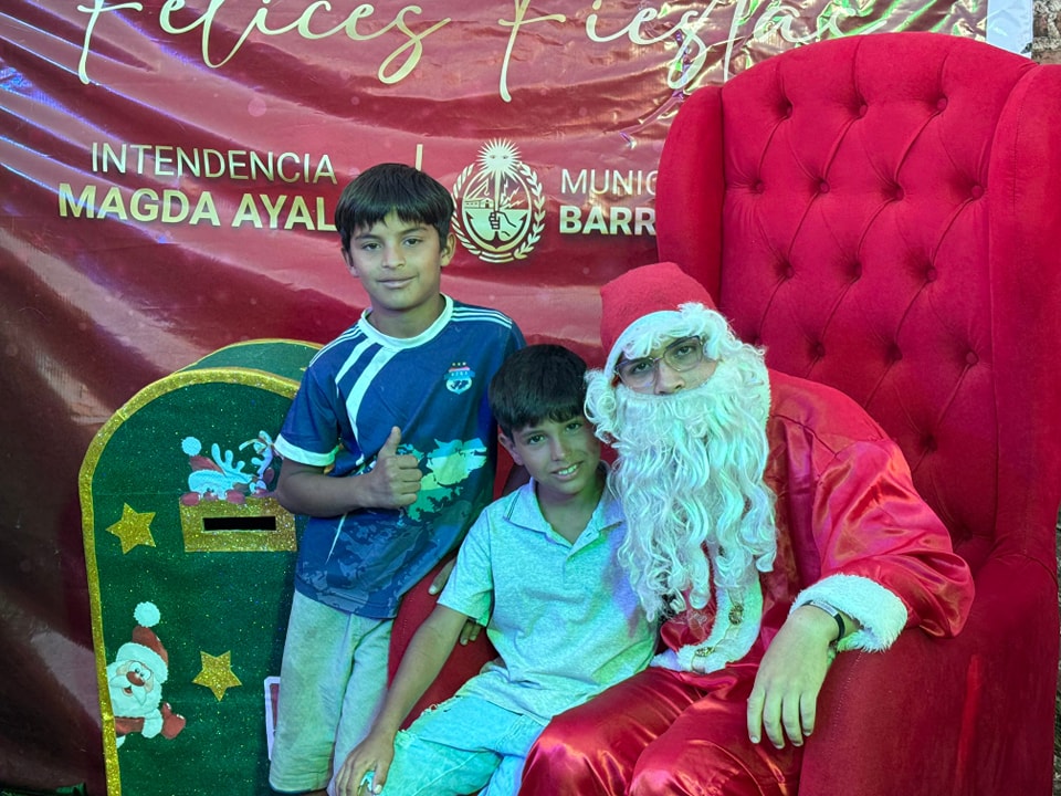 Barranqueras: Papá Noel finalizó su recorrido por la ciudad