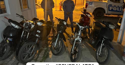Tras operativo Generalato, secuestran 108 motos en el interior provincial