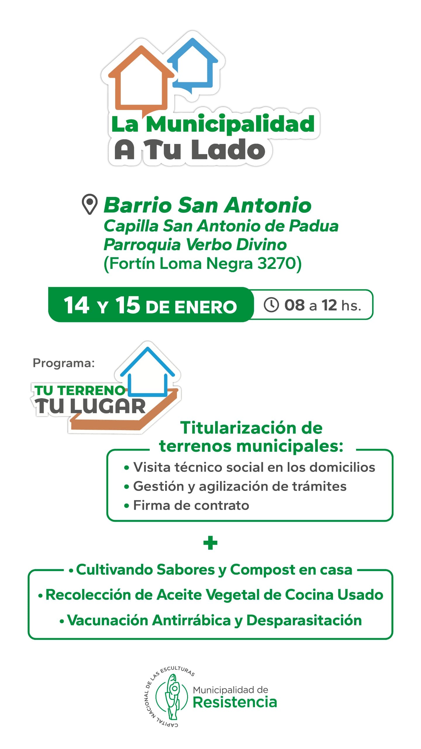 La Municipalidad a tu Lado llena de servicios el barrio San Antonio