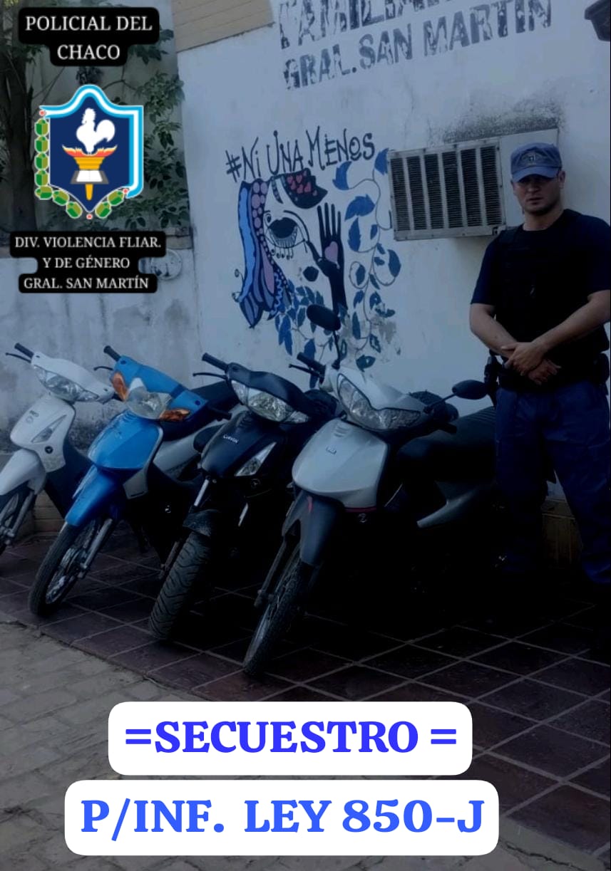 Secuestran 11 motocicletas durante el operativo “Felices Fiestas”