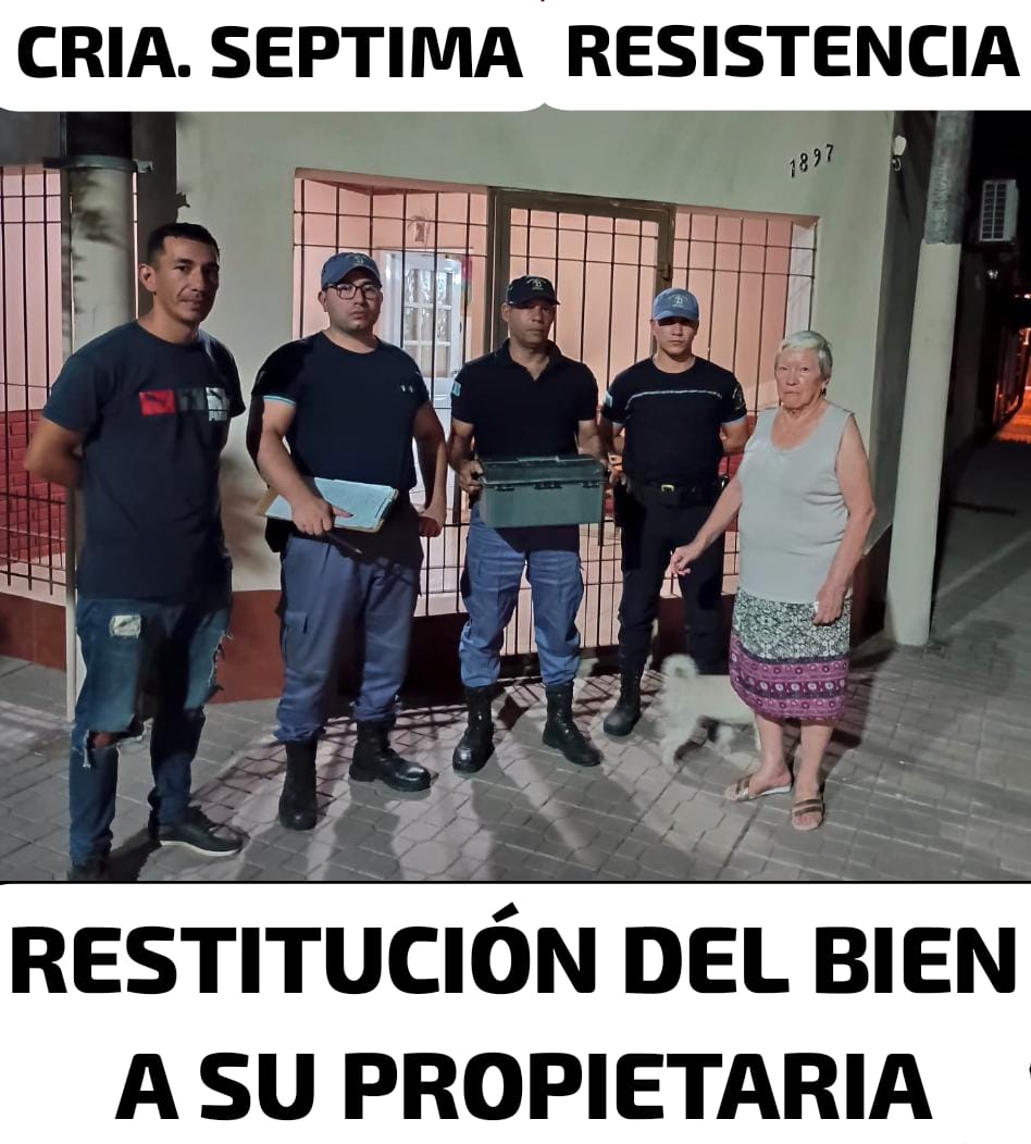 Resistencia: recuperan herramientas sustraídas de una vivienda
