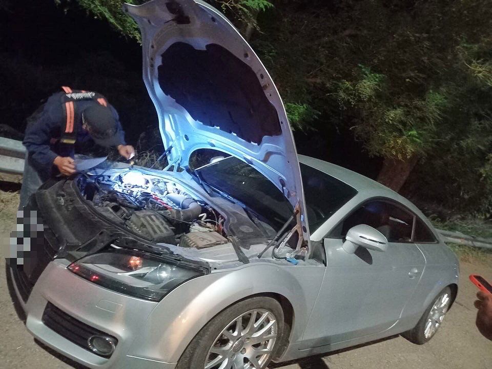 Caminera detectó vehículo de alta gama buscado por la justicia de Santiago del Estero