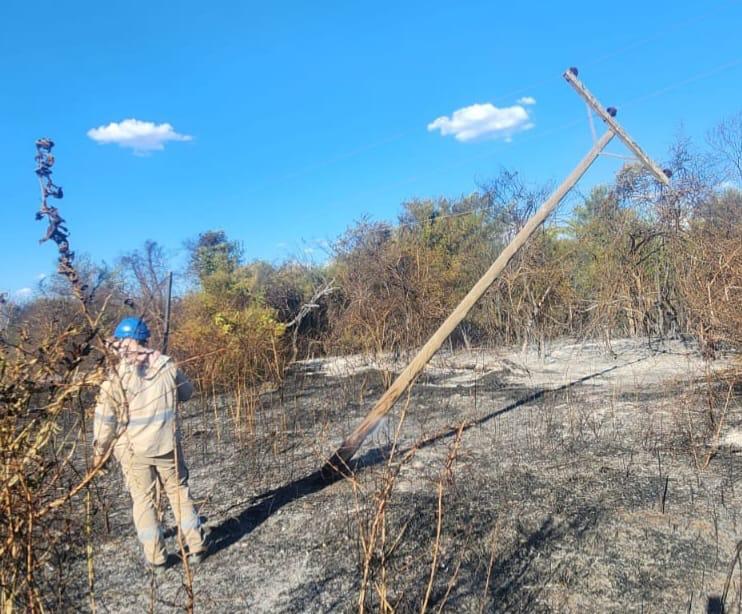 SECHEEP alerta por incendios rurales que dañan las redes eléctricas