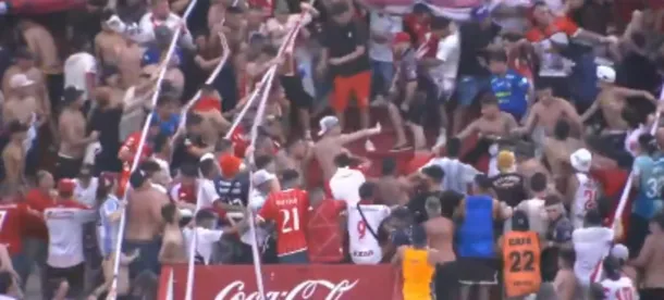 Violentos incidentes en la popular de Huracán antes del clásico contra San Lorenzo