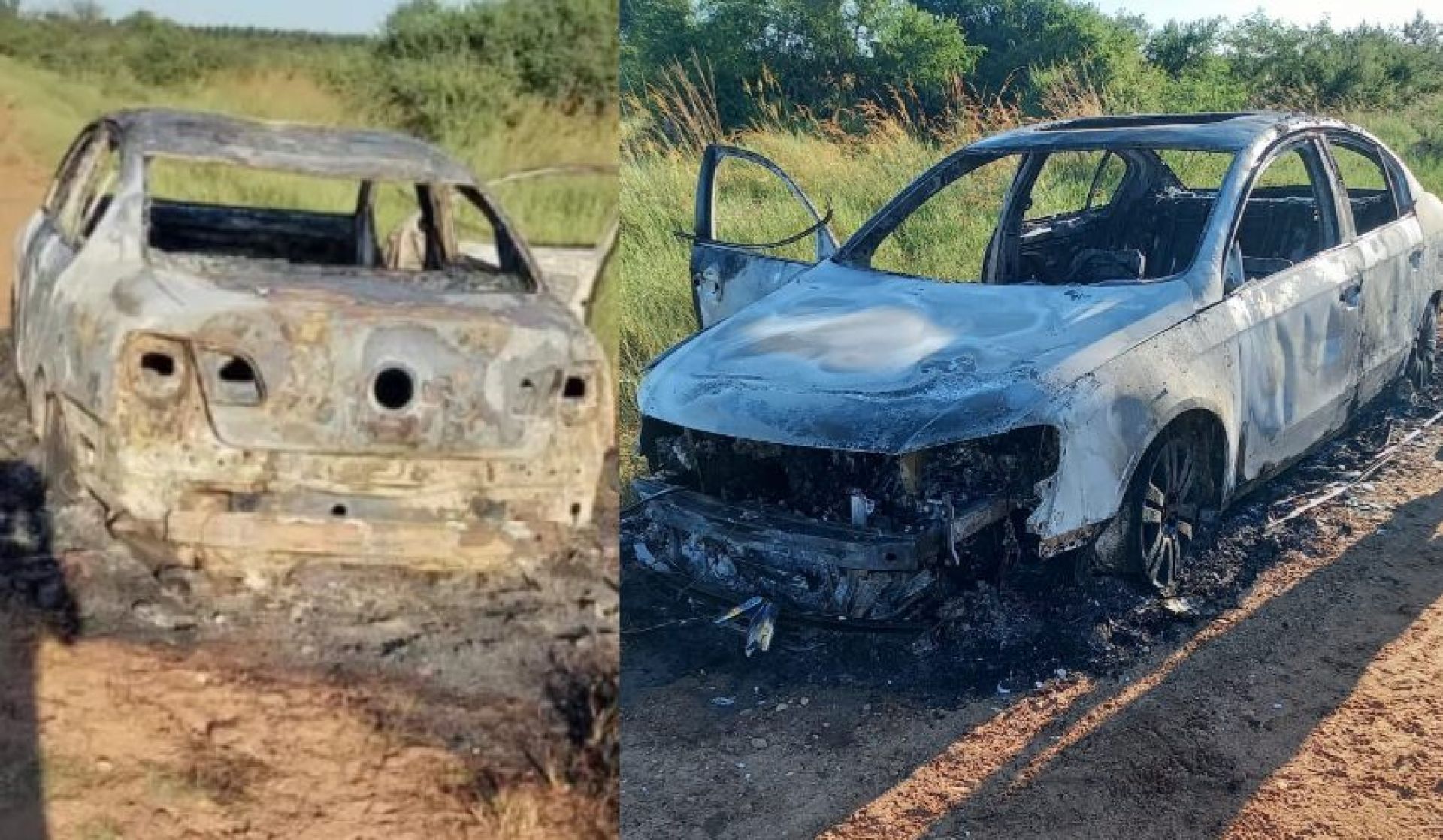 Un Policia de Paso de los Libres denuncio el robo de su vehículo con 18 armas, encontraron el auto quemado